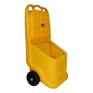Grit Salt & Sand Bin 75 Litre Mobile
